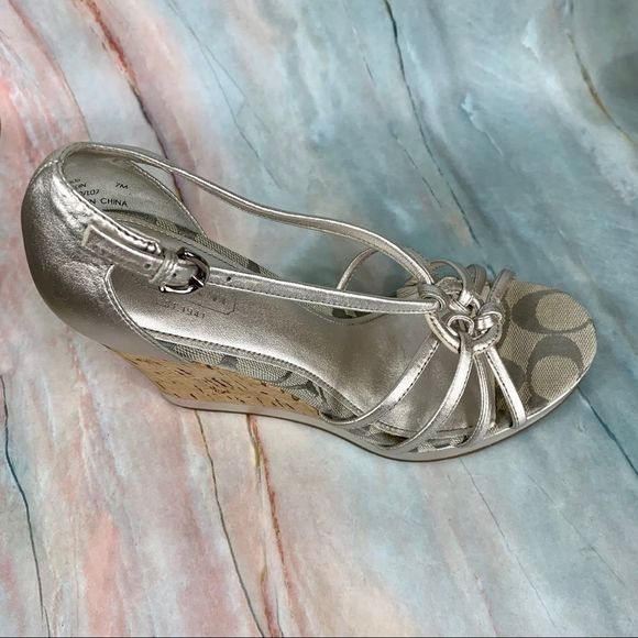 EUC Coach Joslin Wedge Sandal NICE!! - Picture 8 of 16